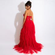 Women's Classy Watergate Chiffon Dress