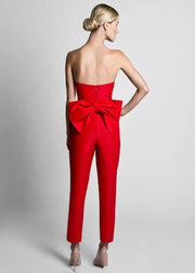 Red Jumpsuit Evening Dress