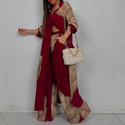 Women's Clothing Fashion Colorblock Loose Shirt
