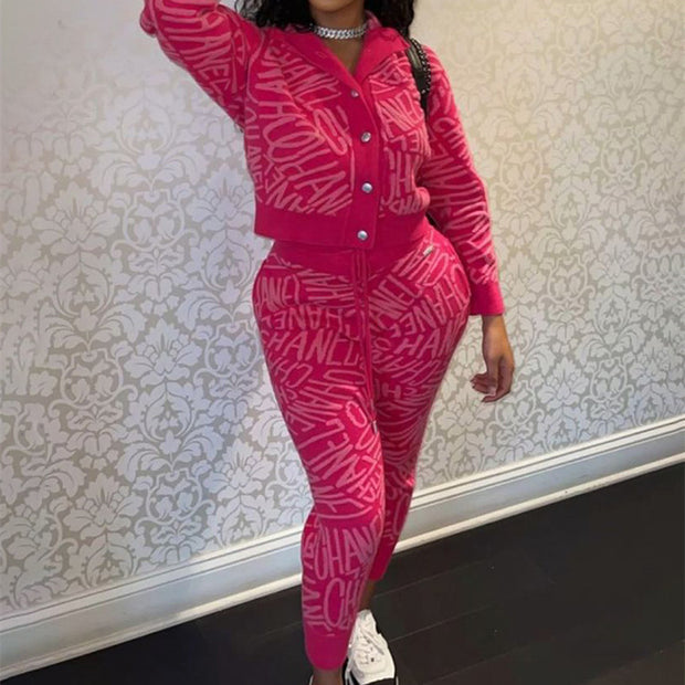 New Women's Coco Chanel Two-Piece Lounging Suit