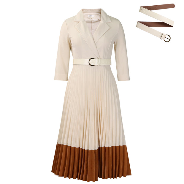 High Fashioned Elegant Pleated Dress