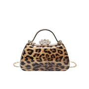 Women's Princess Di Leopard Print Clutch Purse