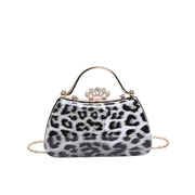 Women's Princess Di Leopard Print Clutch Purse