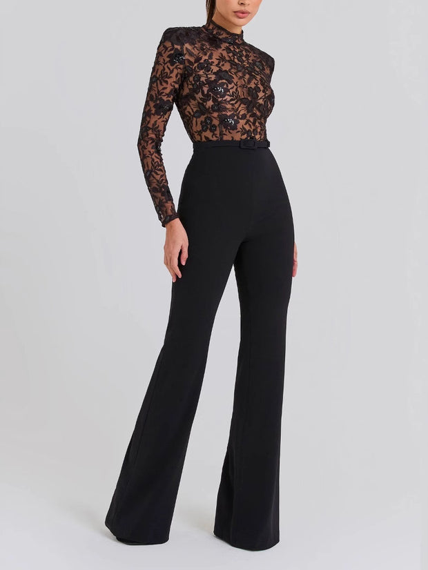 Black Widow Lace Jumpsuit