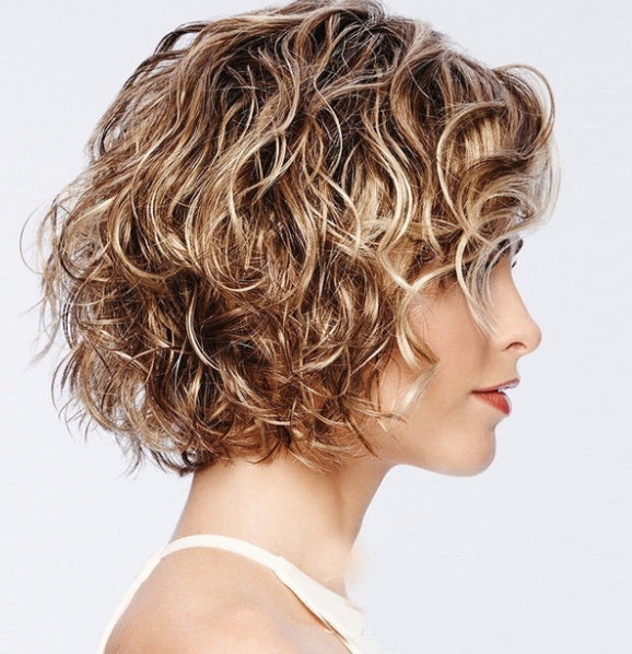 Women's Short Roll Blended Fluffy Wig