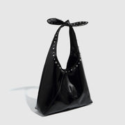 Women's Rivet Bow Bucket Bag
