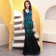 Elegant Banquet Style Fishtail Sequins Sexy Dress