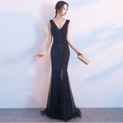 Elegant Banquet Style Fishtail Sequins Sexy Dress