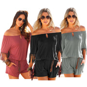 Women's Sexy Tassels Jumpsuit