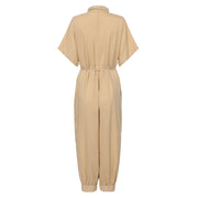 Retro jumpsuit button jumpsuit