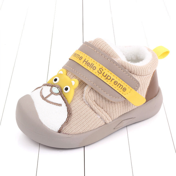 Plush baby indoor shoes