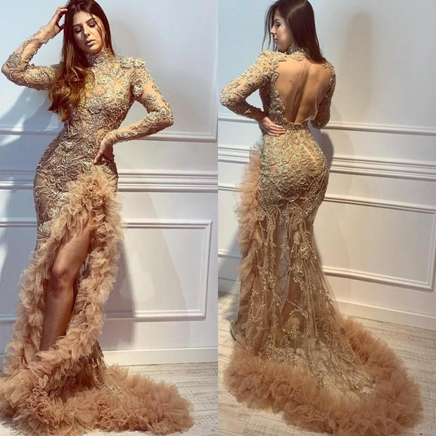 Long Fish Tail Banquet Evening Dress
