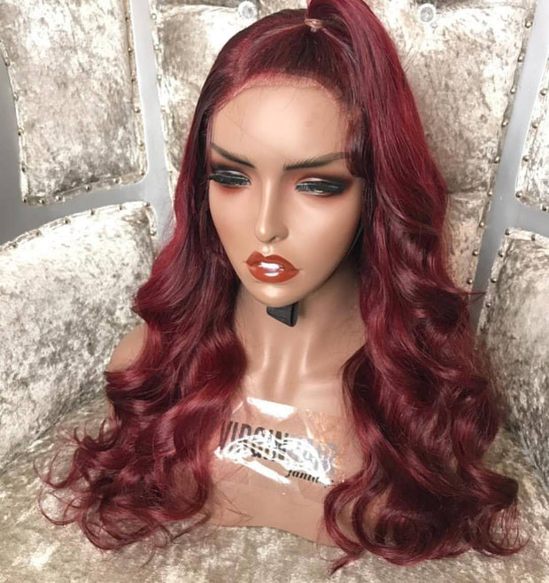 Burgundy Front Lace Wig