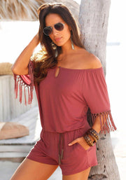 Women's Sexy Tassels Jumpsuit