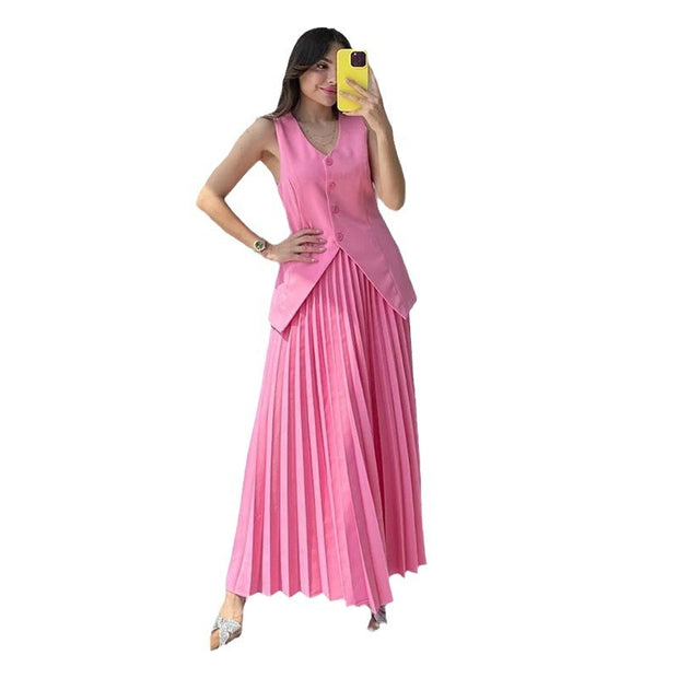 Women's Elegant Two-Piece Double Breasted Suit