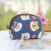 Retro Mini Bag Women Coin Purses Kawaii Short Wallet Girls Cat Small Canvas Purse Card Bags Womens Hand Purses for Ladies Kids