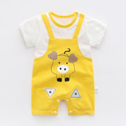 Baby One-piece Clothes Summer Thin Boy Baby Romper Pure Cotton