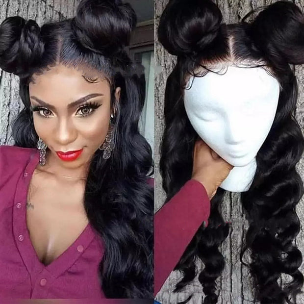 Black Wavy Long Curly Hair