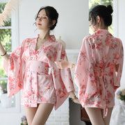 New Aexy Lingerie Manufacturers Supply Sexy Lingerie Women New Japanese Printed Kimono Suit Bathrobe