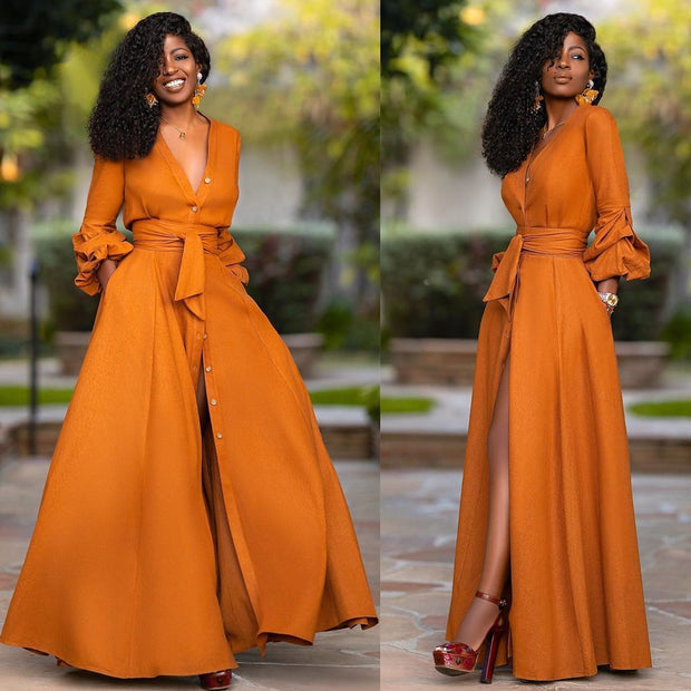Sexy Summer Puff Sleeves Dress