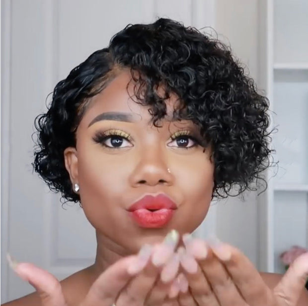 Women's Short Curly Hair Wigs