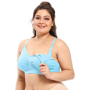 Anti-glare Gathers Front Buckle Breastfeeding Bra