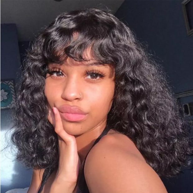 Wavy Brazilian Human Hair Wig