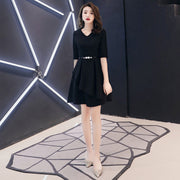 Small Dress Evening Dress Women Short Black Ladies Temperament Skirt Banquet Dress