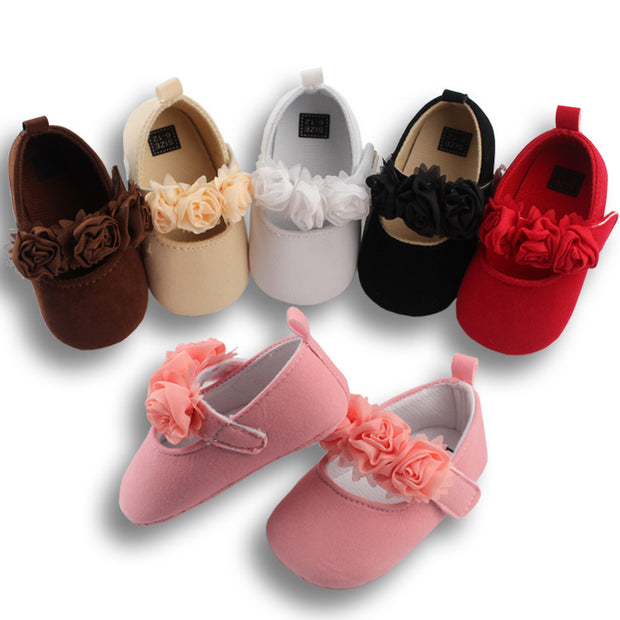 Baby Toddler Shoes Soft-soled Baby Cotton Shoes Wearing Flower Shoes