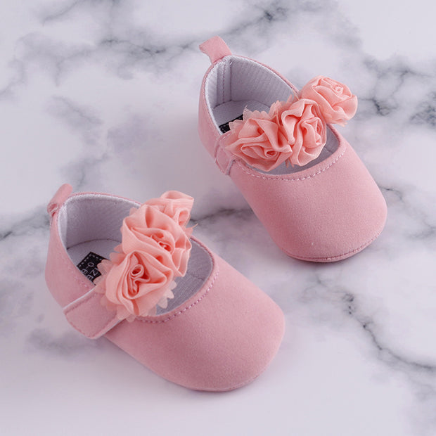 Baby Toddler Shoes Soft-soled Baby Cotton Shoes Wearing Flower Shoes