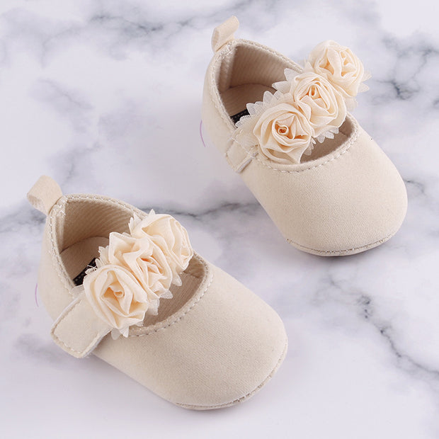 Baby Toddler Shoes Soft-soled Baby Cotton Shoes Wearing Flower Shoes