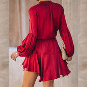 Summer Ladies Wrap Shirt Dress