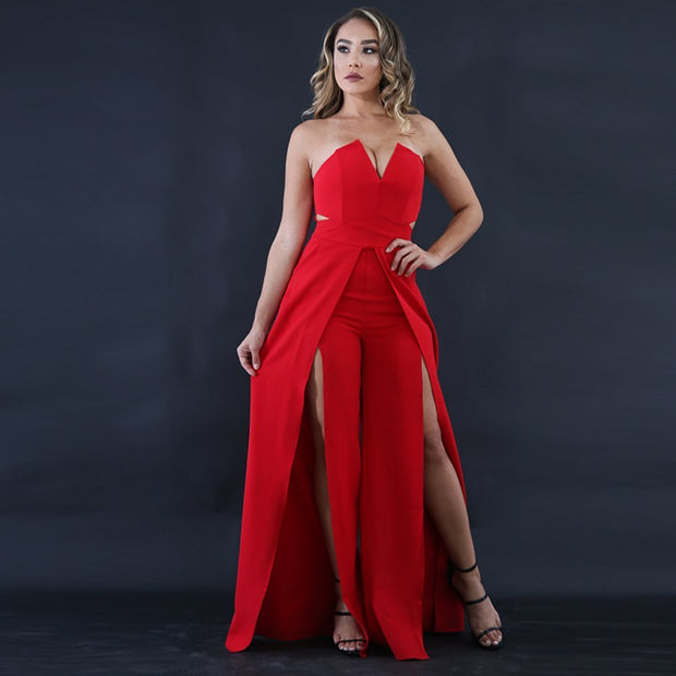 Women's Fashiona Elegant Wide Leg Jumpsuit
