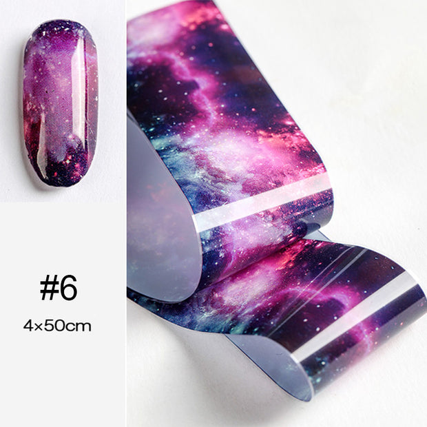 Popular Nail Applique Retro Night Starry Sky Starry Paper