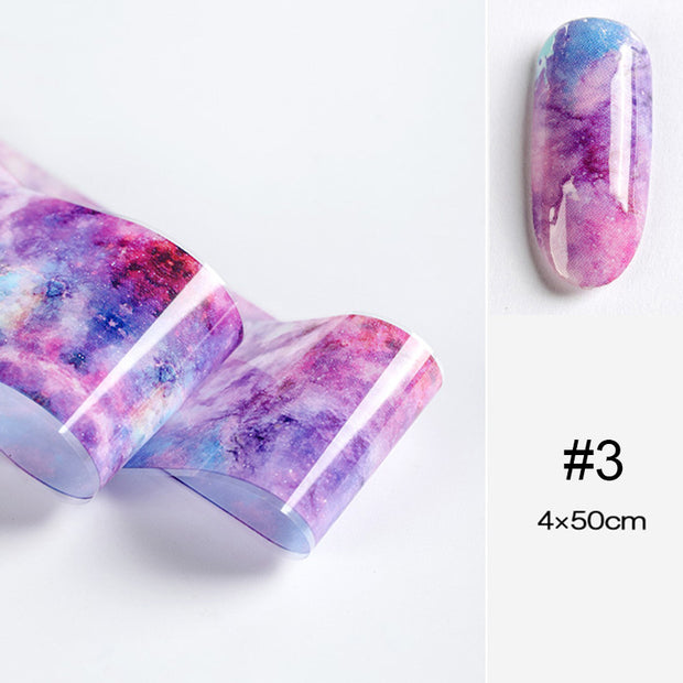 Popular Nail Applique Retro Night Starry Sky Starry Paper