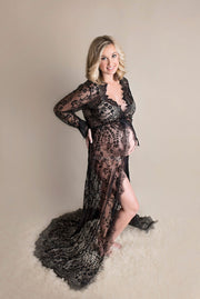 Lace Mopping Dress For Pregnant Women