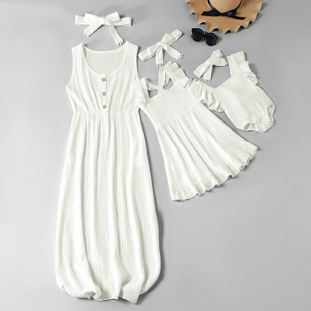 Mother Daughter Matching Dresses Mom, Toddler and Infant