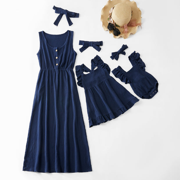 Mother Daughter Matching Dresses Mom, Toddler and Infant