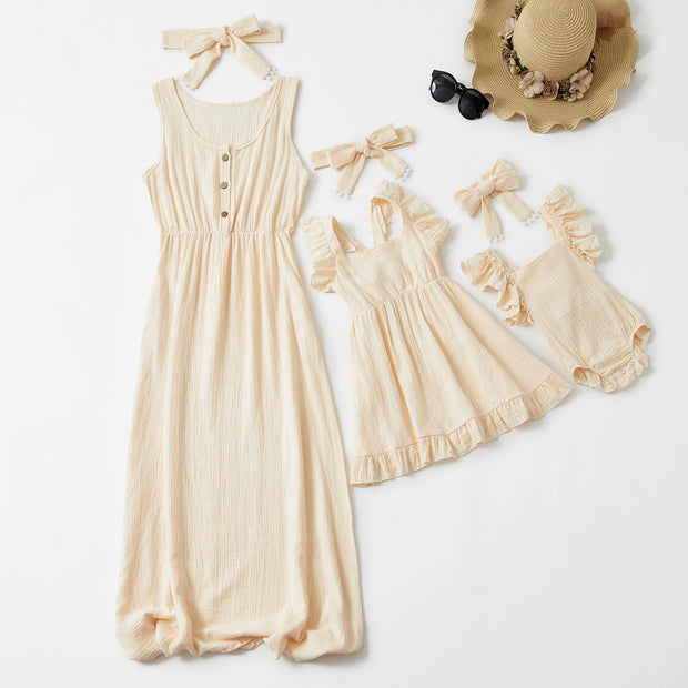 Mother Daughter Matching Dresses Mom, Toddler and Infant