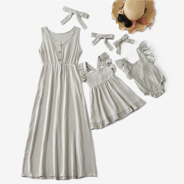 Mother Daughter Matching Dresses Mom, Toddler and Infant