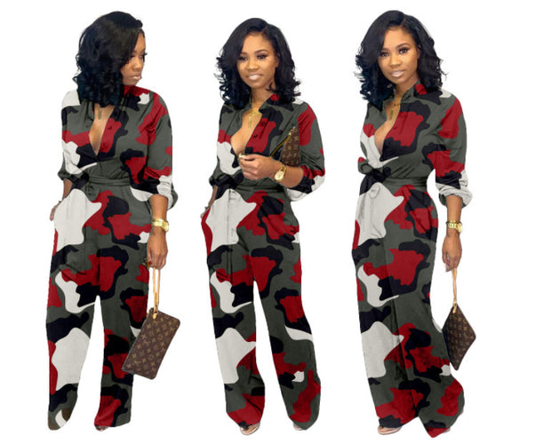 Women's Camouflage Shimmy Jumpsuit