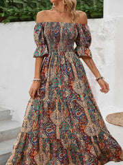 The Paisley Princess Sleeves Dress