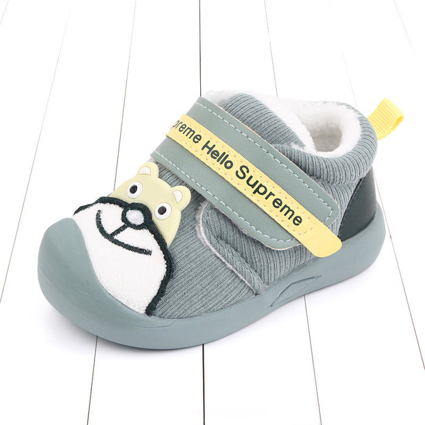 Plush baby indoor shoes