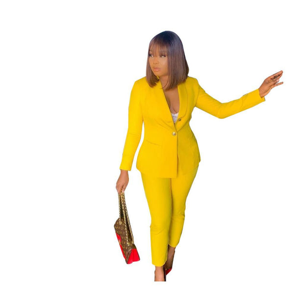 Women's Fashion Leisure Two-Piece Set Suit