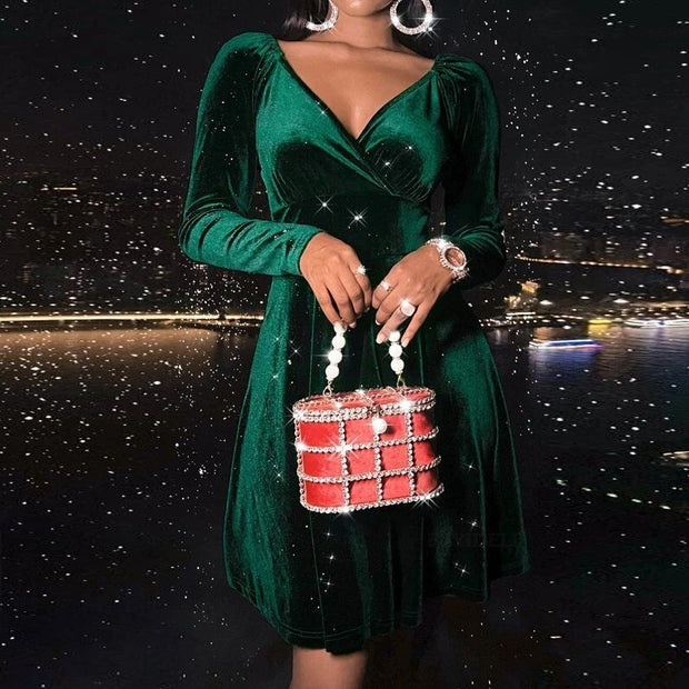 Women's Come Kiss Me Under The Mistletoe Christmas Dress