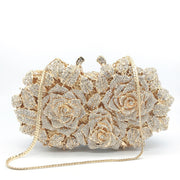 Hollow Rose Diamond Dinner Bag