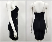Don't Chain Me Women's Black Sleeveless Dress