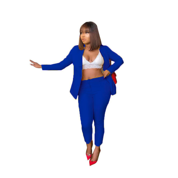 Women's Fashion Leisure Two-Piece Set Suit