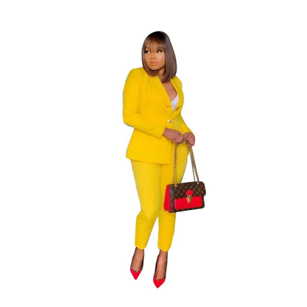 Women's Fashion Leisure Two-Piece Set Suit