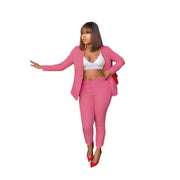 Women's Fashion Leisure Two-Piece Set Suit
